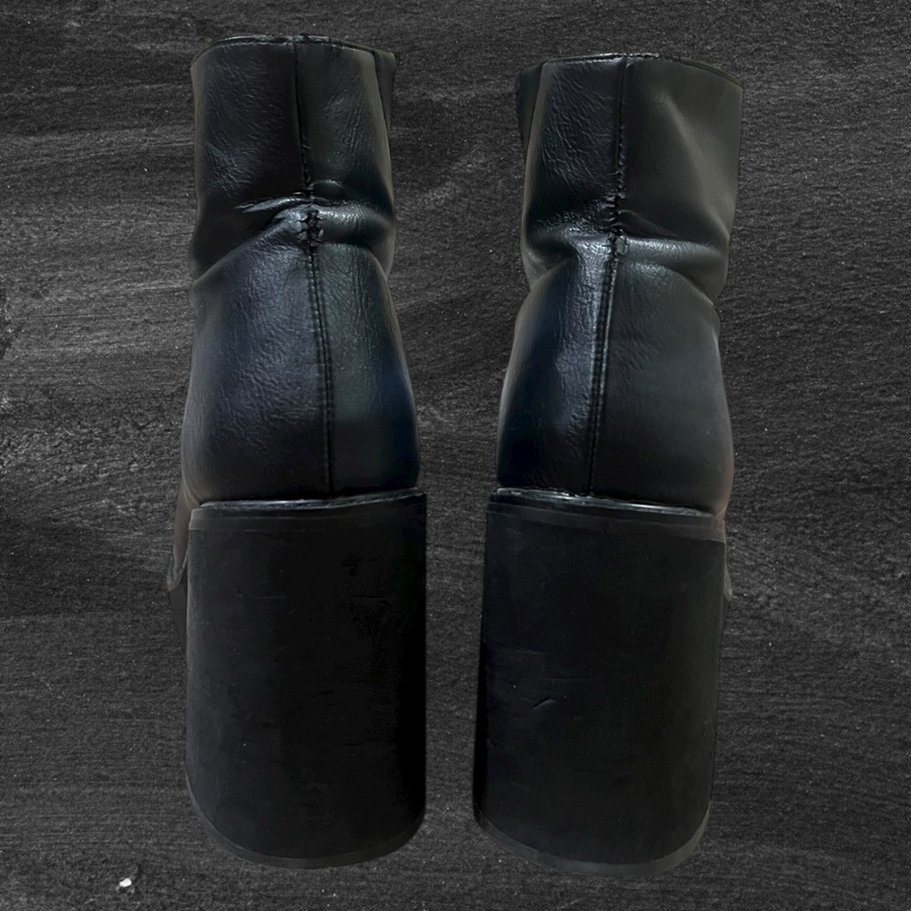 Current Mood Frankie O-Ring Platform Boots Size 8 Black Dolls Kill Y2K Goth - Picture 4 of 7